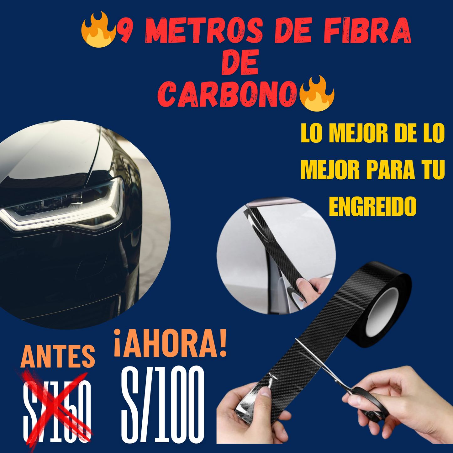 CINTA FIBRA DE CARBONO